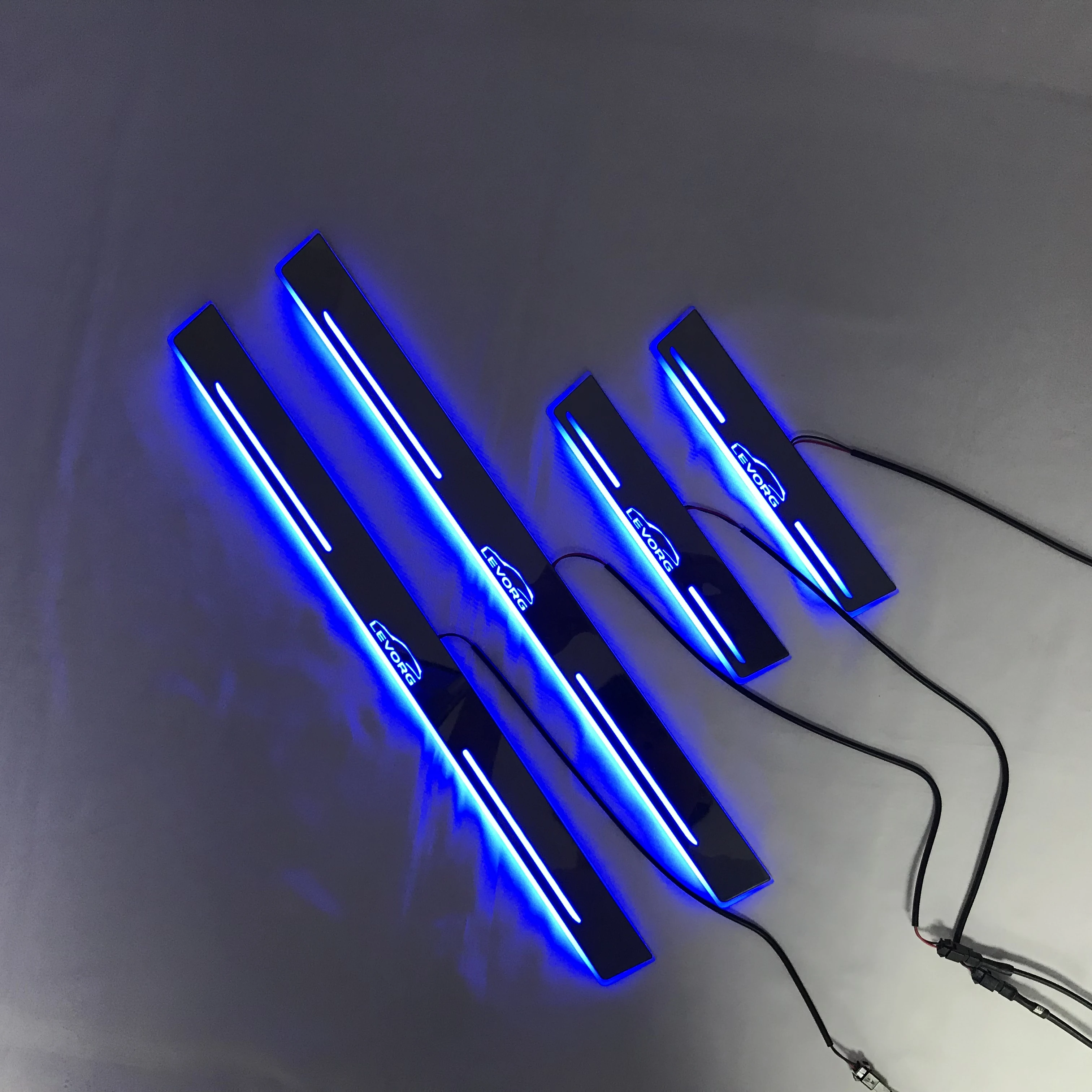 RQXR led дверь потертости для Subaru levorg динамический дверной порог пластина плоский