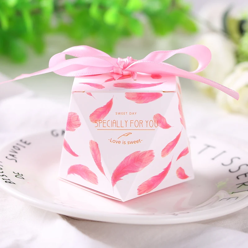 Style5 LBSISI жизнь Свадебная конфетная коробка со стразами для свадьбы, пользу симпатичная Подарочная коробка с бантом для свадебной церемонии, душ День рождения уп 30/50/100 шт - Цвет: Style5