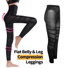 Антицеллюлитные Компрессионные Леггинсы, Корректирующее белье для ног, Корректирующее белье для тела, для женщин, для похудения, облегающие бедра, скульптурирующие более тонкая талия тренировочные брюки
