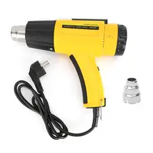 ЕС вилка 220-240 в электрический пистолет горячего воздуха ЖК-дисплей ручной регулировки температуры 2000 Вт