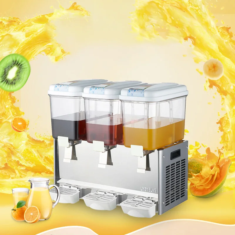 Commercial Beverage Machine Self-mixing Juicer Machine Double Temperature Tea Machine Hot And Cold Drink Making Machine LPYJ18X3