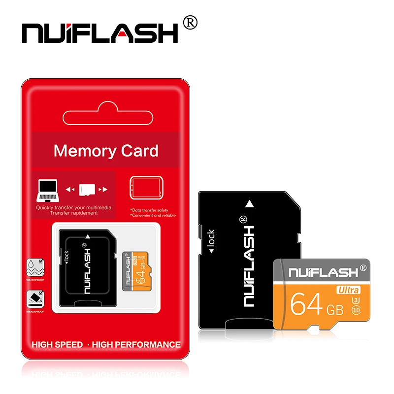 Новинка карта Micro SD 32 ГБ класс 10 8 ГБ/16 ГБ/64 Гб/128 UHS-1 флэш-карта памяти оранжевая TF