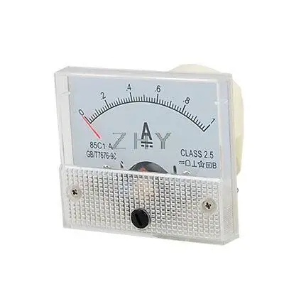 

Direct Current 0-1A Wht Amperemeter Analog Panel Meter