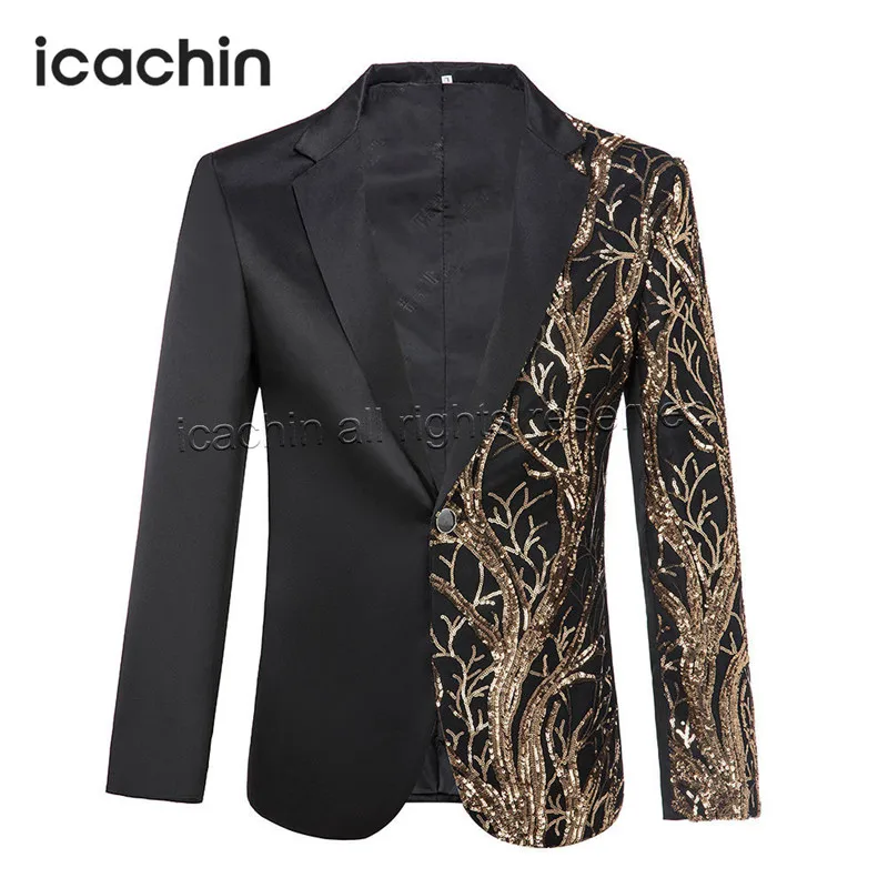 

Unique Design Men Blazer Masculino Bleizer Masculino Sequin Blazer Homme Veste Costume Homme Elegant Jacket Men Robe Blazer