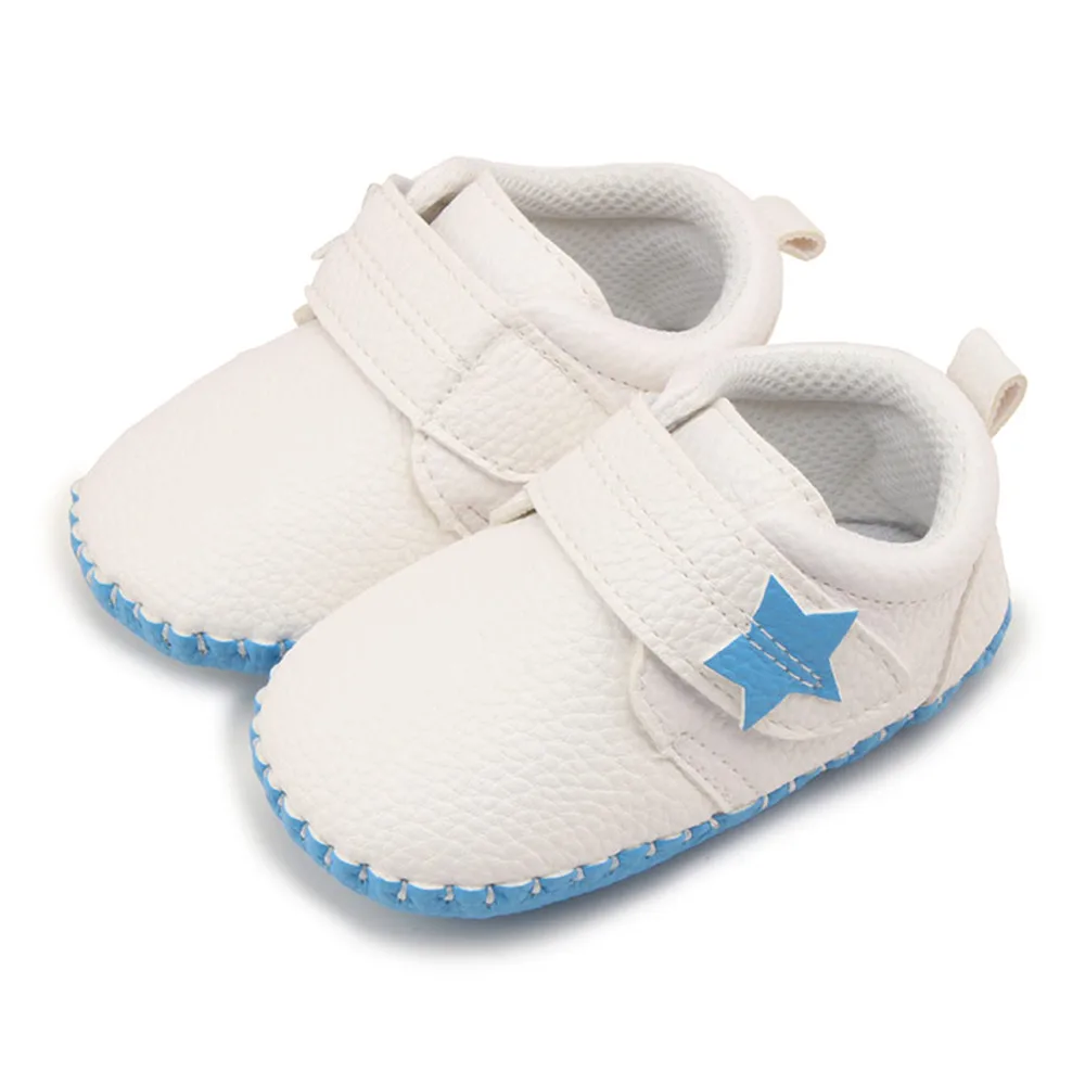 WEIXINBUY/унисекс; детские мокасины из искусственной кожи; обувь для кроватки; Babyslofjes Leer Attipas; детская обувь без застежки; обувь для первых ходунков