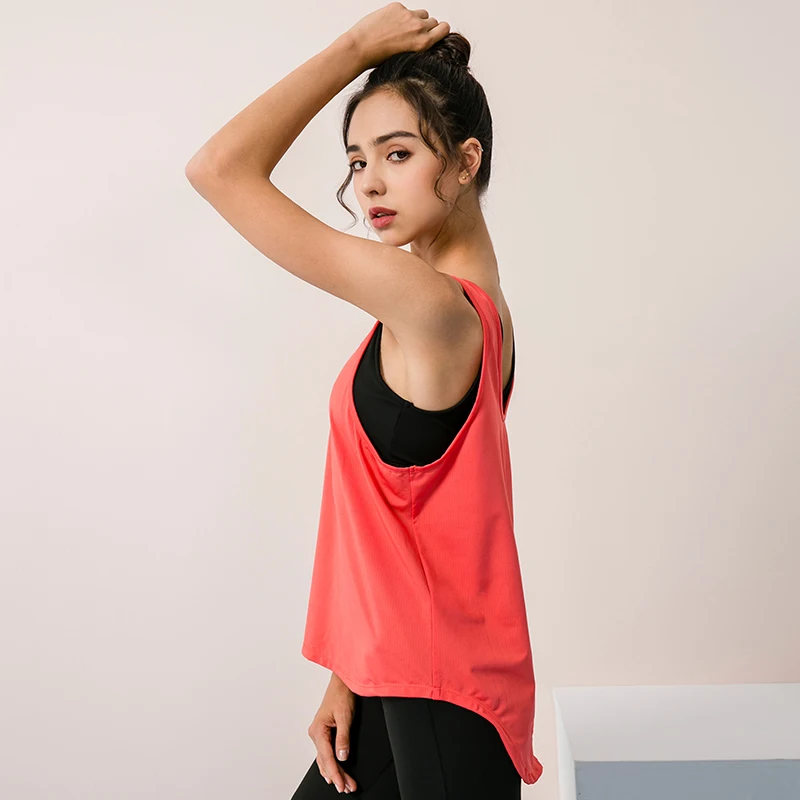 New Yoga Tops Women Gym Vest Fitness Sport Top Sleeveless Running Yoga shirt Quick Dry Sport Top Loose Shirts sports t shirt,yoga top,yoga shirt,sports shirt