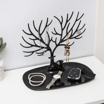 

Deer Jewelry Stand Display Jewelry Tray Tree Earring Holder Necklace Ring Pendant Bracelet Display Storage Racks Women Earring