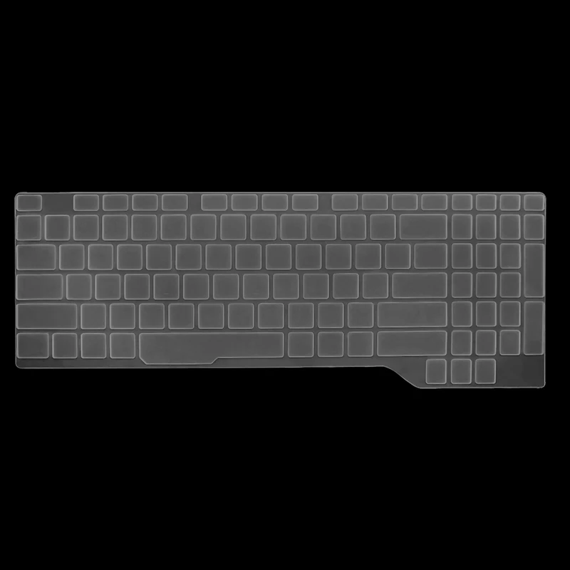 Clear HRH High Quality Ultra-thin Durable English Silicone Laptop Keyboard Skin Cover For Huawei matebook D 15.6 inch PL-W19,PL-W29 - Цвет: Clear