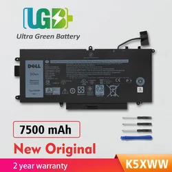 UGB Batería de repuesto Original K5XWW para DELL Latitude 13, 5289, 7389, 7390, 2 en 1, serie 71TG4, 725KY, N18GG, 6CYH6, J0PGR