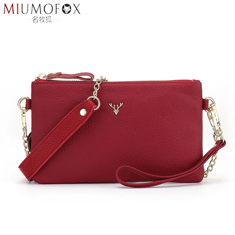

Brand Design Soft Genuine Leather Women Messenger Bags Real Leather Lady Small Crossbody Shoulder Bag Female Clutch Long Wallet