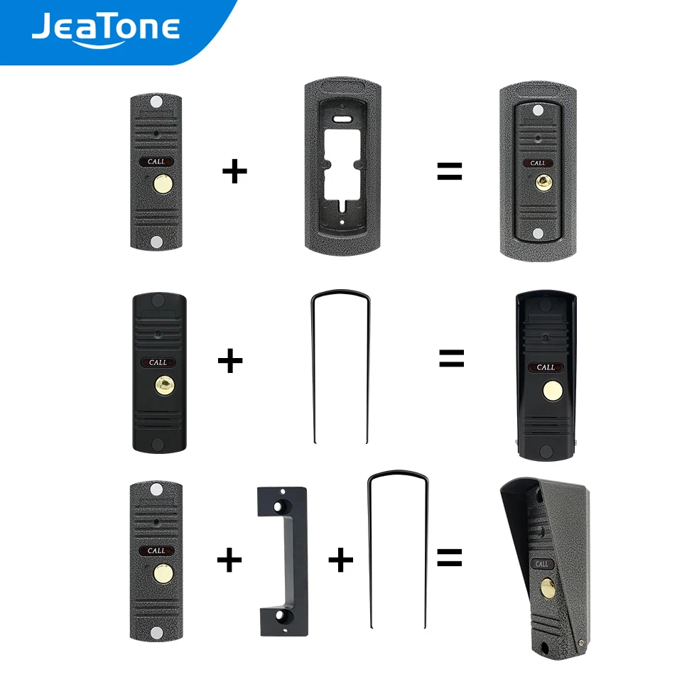 JeaTone 720P/AHD мини камера Видео дверной телефон звонок ИК высокого разрешения IP65