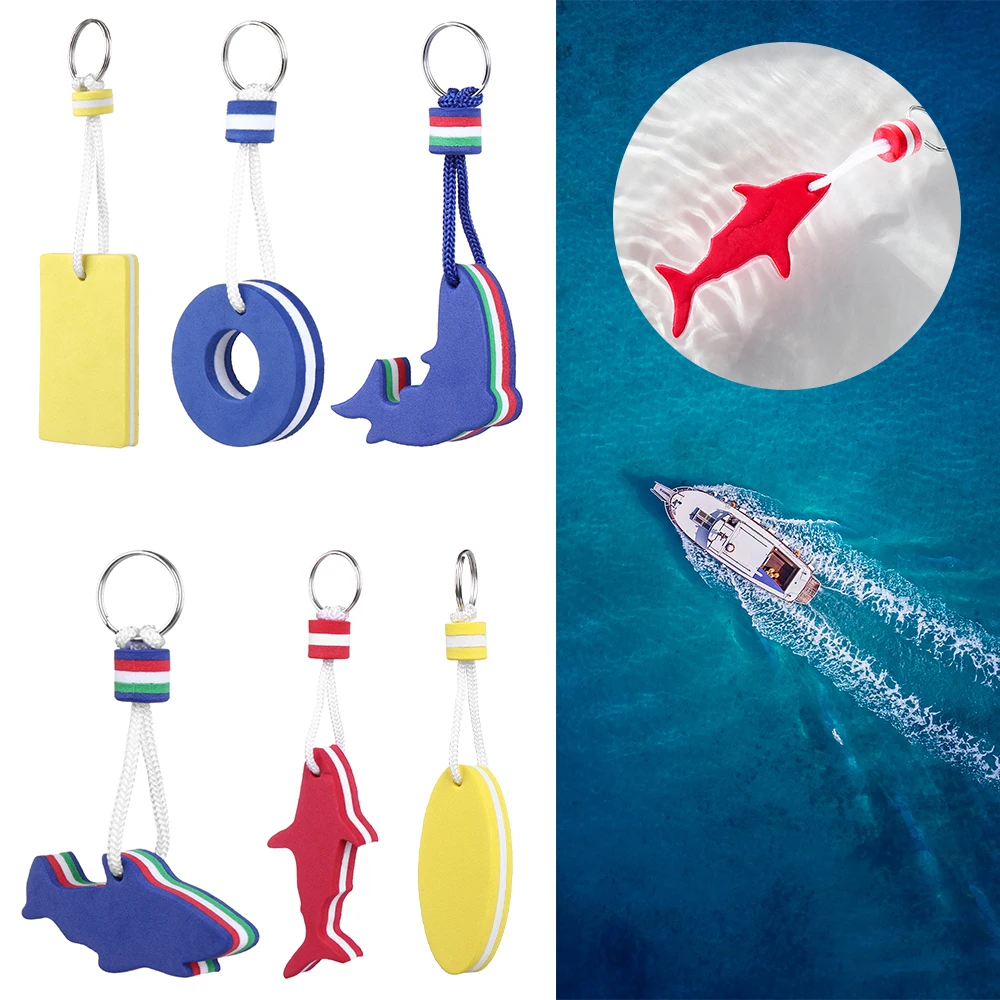 Simple Fashion Water Floating Keychain Key Ring Pendant Multi