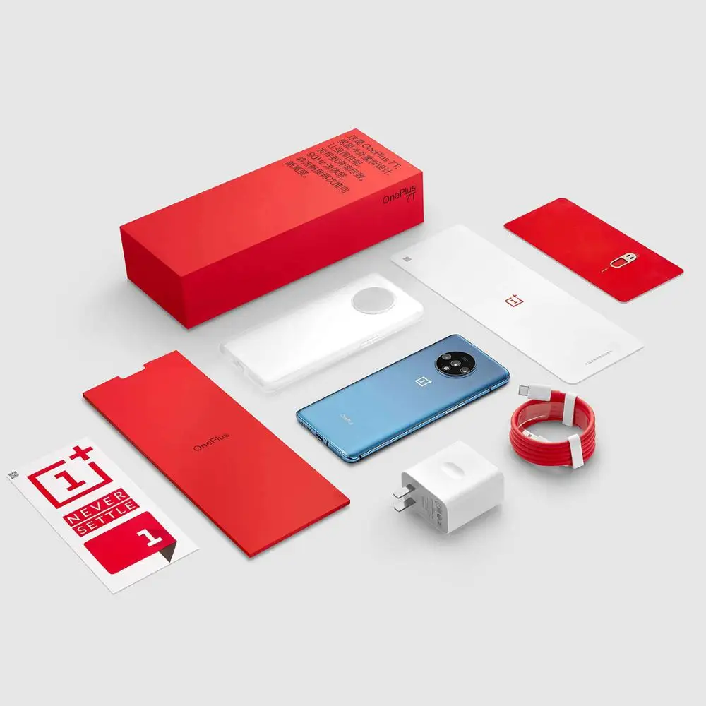  OnePlus 7T Global ROM Smartphone Snapdragon 855 Plus 6.55'' AMOLED Screen 90Hz Fluid Display 48MP T