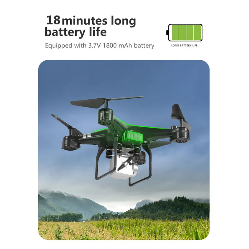 Дрон KY101D 4K RC вертолет с HD wifi FPV 16MP камера 2,4G 6 axis RC Квадрокоптеры дроны 20 минут долгий Летающий Дрон