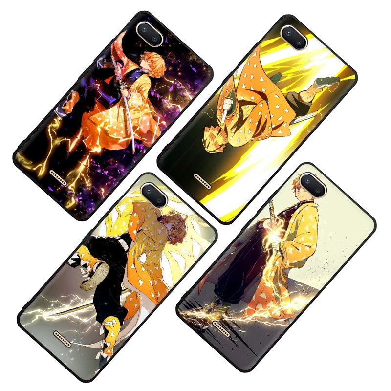 Силиконовый чехол Zenitsu Kimetsu no yaiba для телефона Xiaomi Redmi 4A 4X5 6 A Plus Pro 7 GO Note 5 6 7 8 Pro 7A K20 Pro