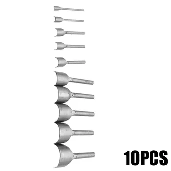 

10PCS Leather Craft Half Round Cutter Punch Strap Belt Wallet End Hand Tool DIY For Cutter Shaped Strap, Belt, Wallet