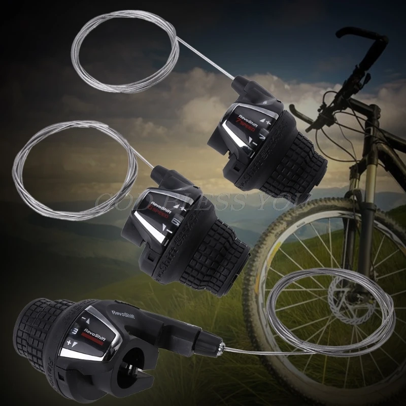 RiToEasysports Fahrrad Drehgriff Schalthebel - Twist Shifter Set Für Mountainbikes