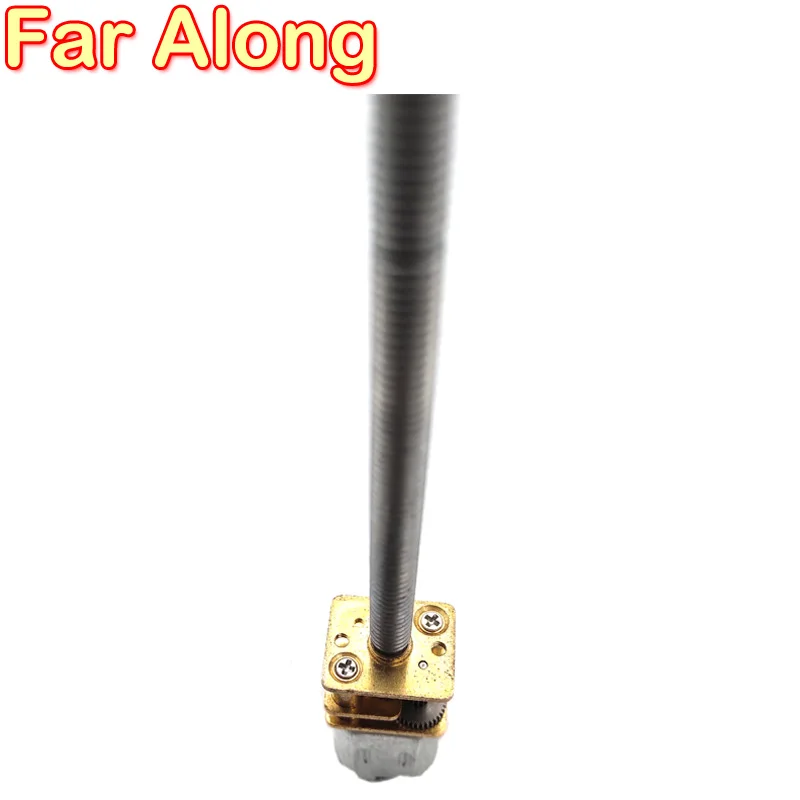 N20 긴 샤프트 나사 샤프트, M4 * 55mm, DC 기어 모터, 저속 15  1000RPM, DC 모터, 속도 조절 가능, 3V, 6V, 12V