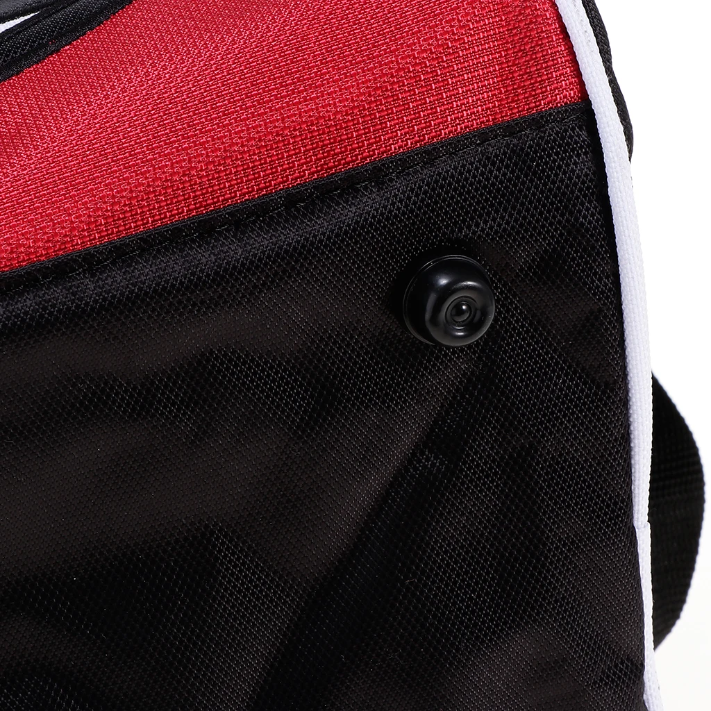 Portable Bowling Ball Storage Case Ball Carrier Bag Single Ball Tote Bag Pocket with Base with Two Side Pockets