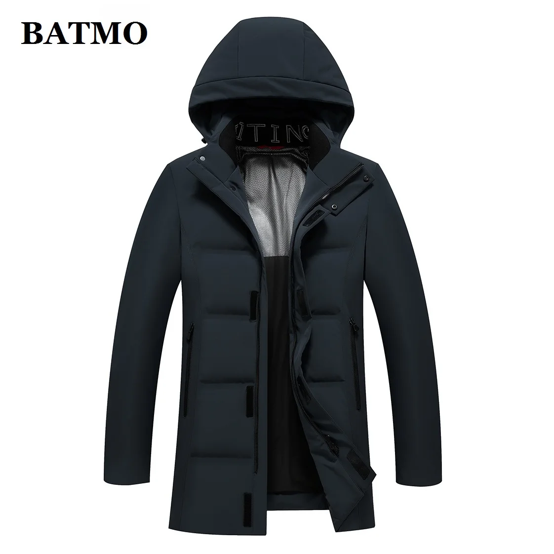 BATMO 90% белые куртки с капюшоном на утином пуху мужские зимние куртки с капюшоном Большие размеры M-7XL 1951
