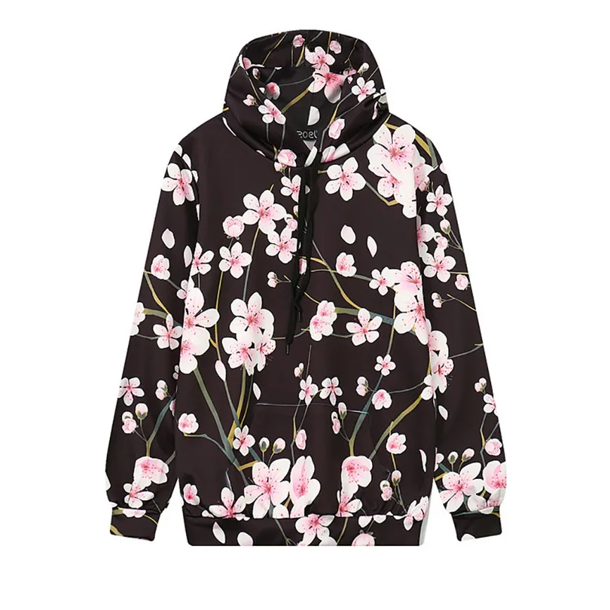 Hoodies And Sweatshirts Women New Harajuku Feng Hoodie Size Plus Figure Digital Womens Hoodies Long Sleeve Coat Blouse