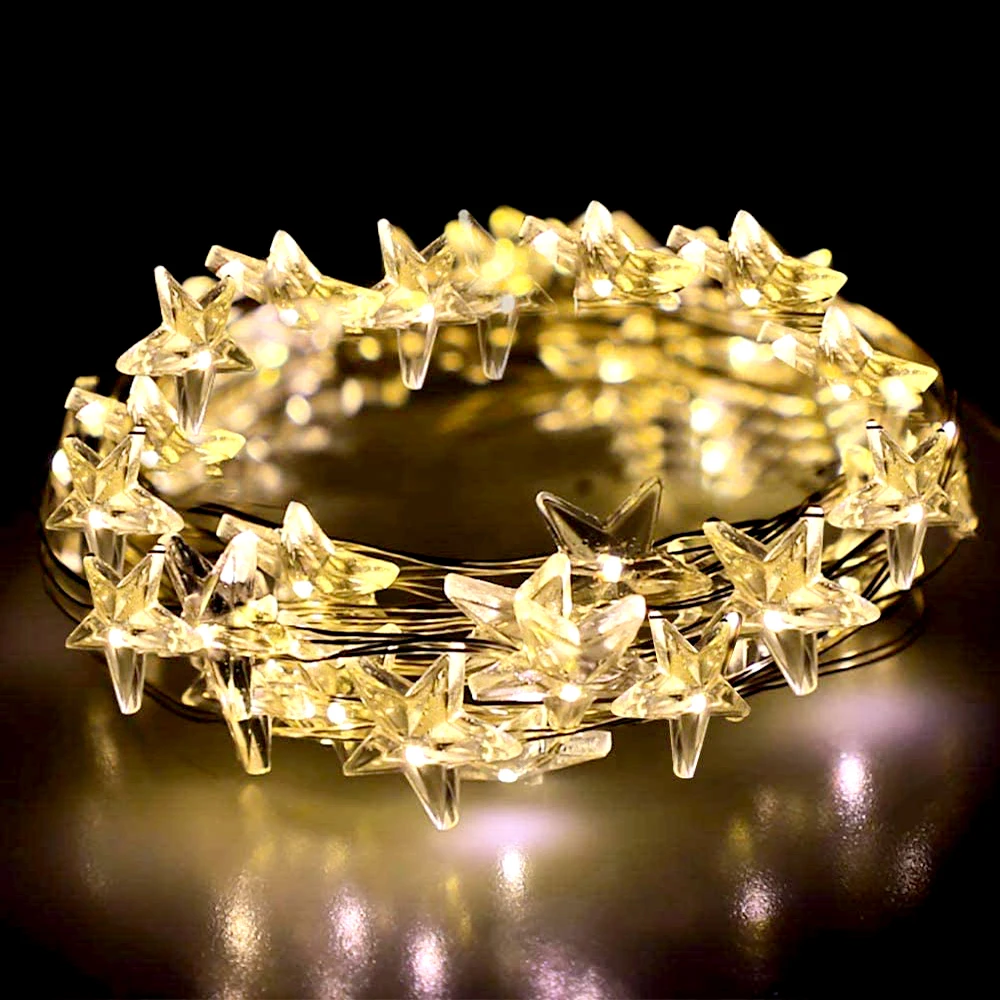 СВЕТОДИОДНЫЕ гирлянды в виде звезд