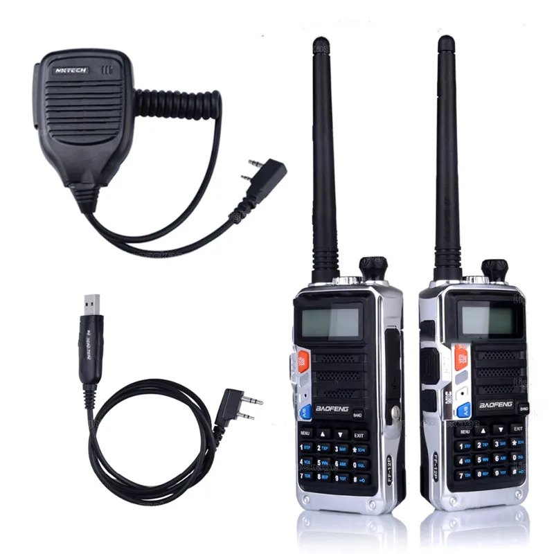 

Walkie-Talkie Two Way Walkie Dual Band BF-UVB2PLUS Talkie VHF/UHF Portable Radio Walkie Talkie