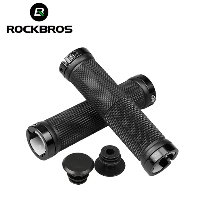 ROCKBROS MTB велосипедные ручки на руль, противоскользящие противоударные велосипедные ручки для горного велосипеда, замок на резиновой BMX велос... ROCKBROS MTB велосипедные ручки на руль, противоскользящие противоударные велосипедные ручки для горного велосипеда, замок на резиновой BMX велос...