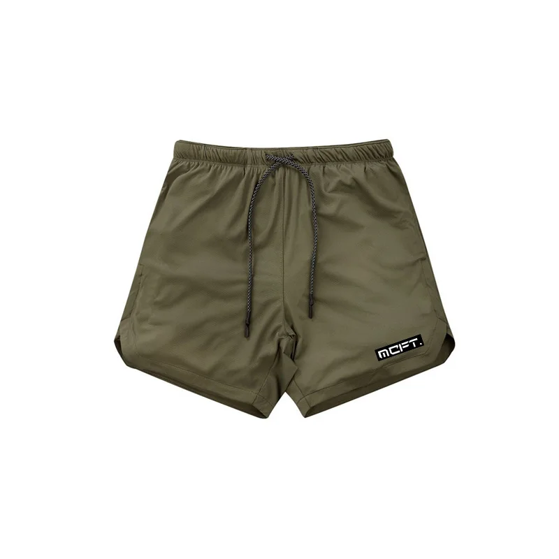 Мужские s 2 в 1 шорты для спортзала мужские сетчатые быстросохнущие спортивные шорты для фитнеса потайные карманы бодибилдинг, тренировка бегунов короткие штаны - Цвет: Армейский зеленый