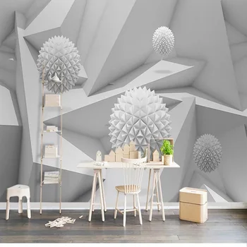 

Custom large mural 3D wallpaper Modern creative 3D space geometric figure living room mural TV back wall decor deep 5D embossed