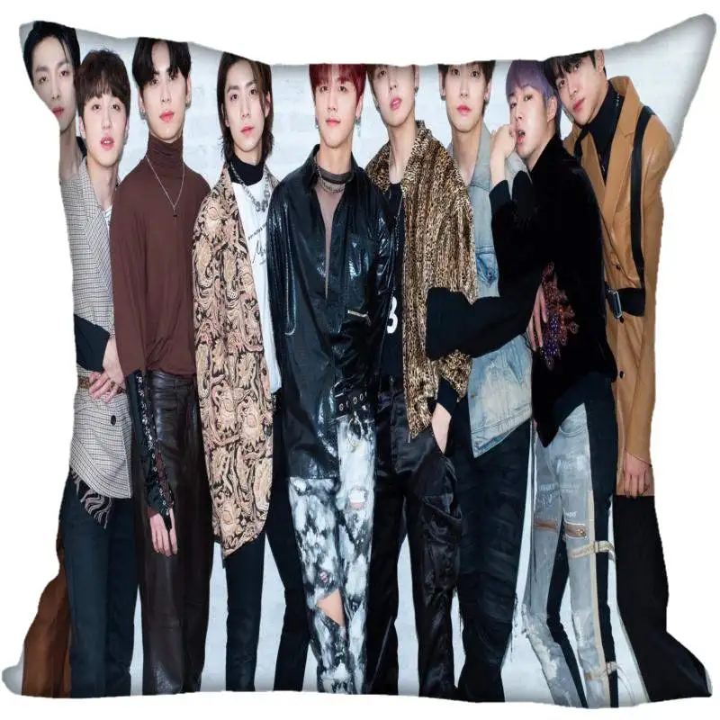 4 Kpop SF9 печать квадратные шелковые наволочки атласная Наволочка Две стороны наволочка Пользовательский логотип - Цвет: 4