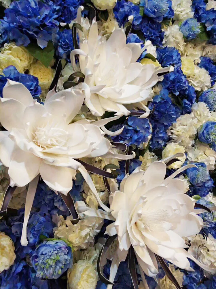 80 см большая пена Магнолия искусственный цветок голова наружная тема искусственный цветок для свадьбы фон украшения дизайн дисплей вечерние Декор