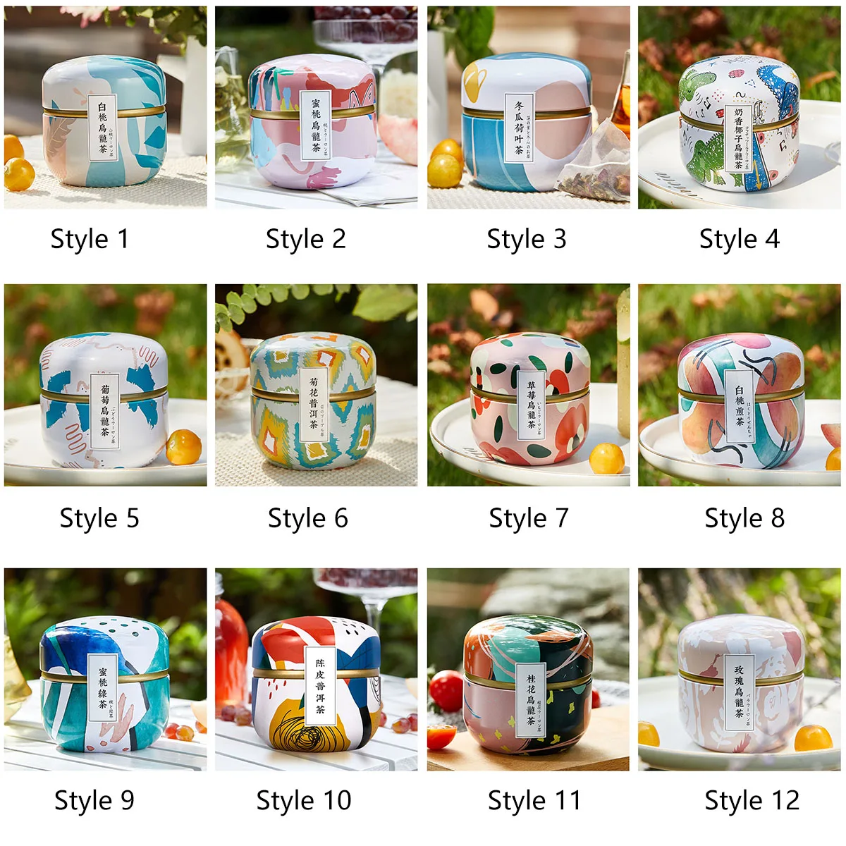 Mini Tea Caddy Tea box,Coffee Tins Food Storage Container Storage Box for Coffee Herb Candy Chocolate Sugar Spices tea tin box tea canister ceramic storage jar airtight container