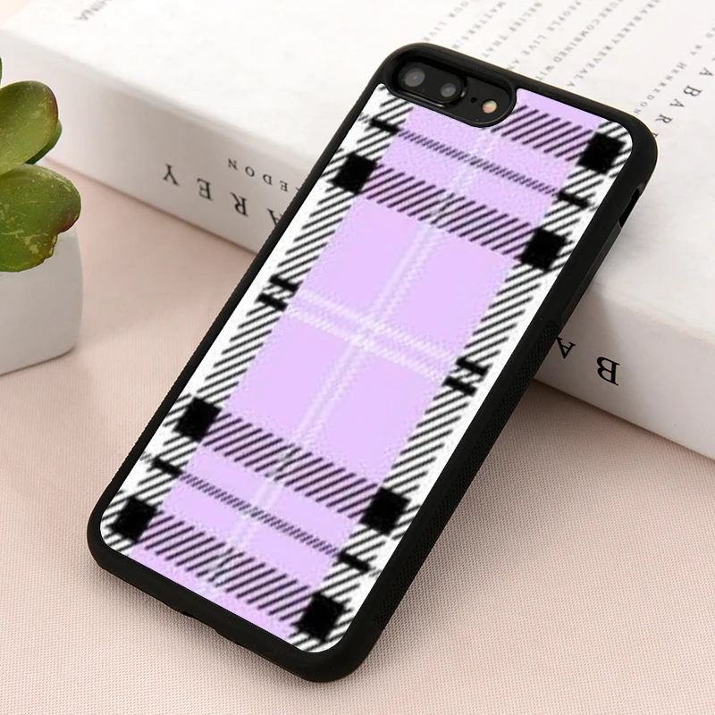 Клетчатый чехол для iPhone 12 Mini 11 Pro Xs Max XR X 8 7 5 6 6S PIus Samsung Galaxy S7 S8 S9 S10 plus | Мобильные