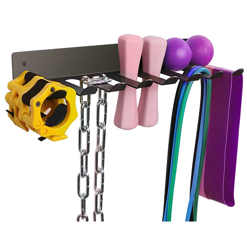 Multi-Purpose Gym Equipment Storage Hanger Resistance Bands Storage Rack Fitness Holder fitness equipment storage rack For Exercise Band Lifting Belt Jump Rope