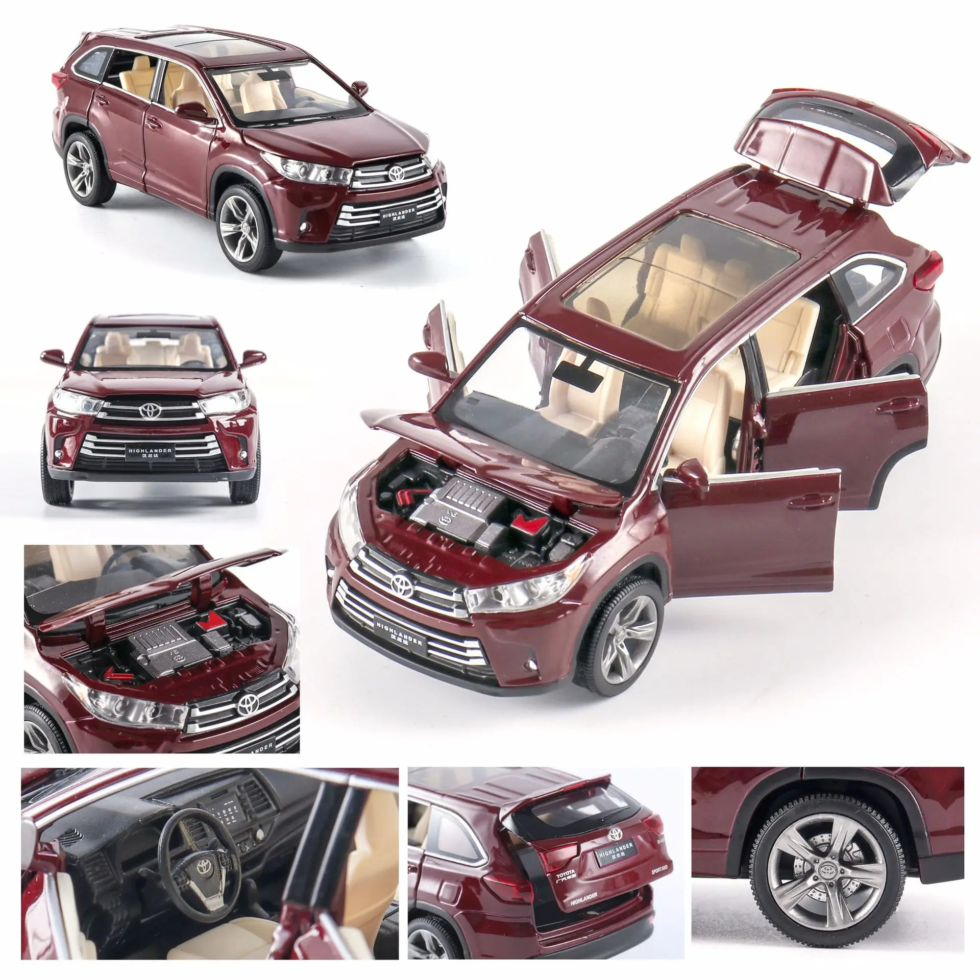 YMH SKU13014 Children's Toys with Sound and Light Doors for Pull-back Vehicles