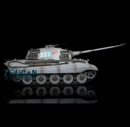 2,4G Henglong 1/16 серый 6,0 пластик немецкий Король тигр RTR радиоуправляемая модель танка 3888A TH12715