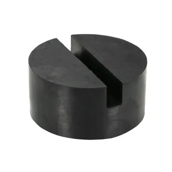

Rubber Slotted Block Jack Pad Trolley Floor Protector For Pinch Weld 7.5cm/3 inch Diameter