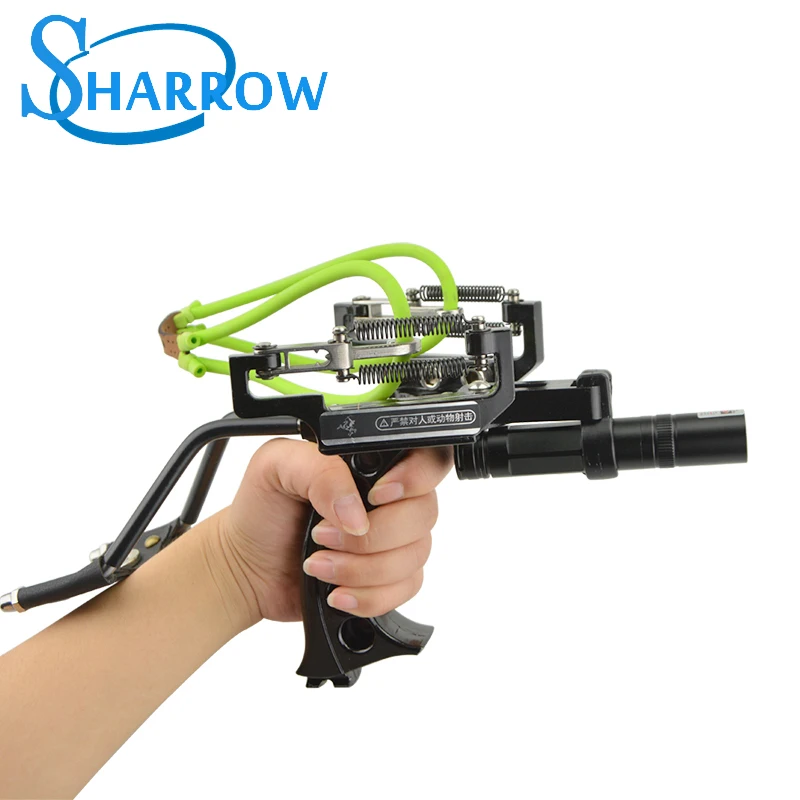 

Professional Slingshot Catapult Full Set Fishing Slingshot Arrow Laser Slingshot Powerful Fishing Catapult Hunting Shooting