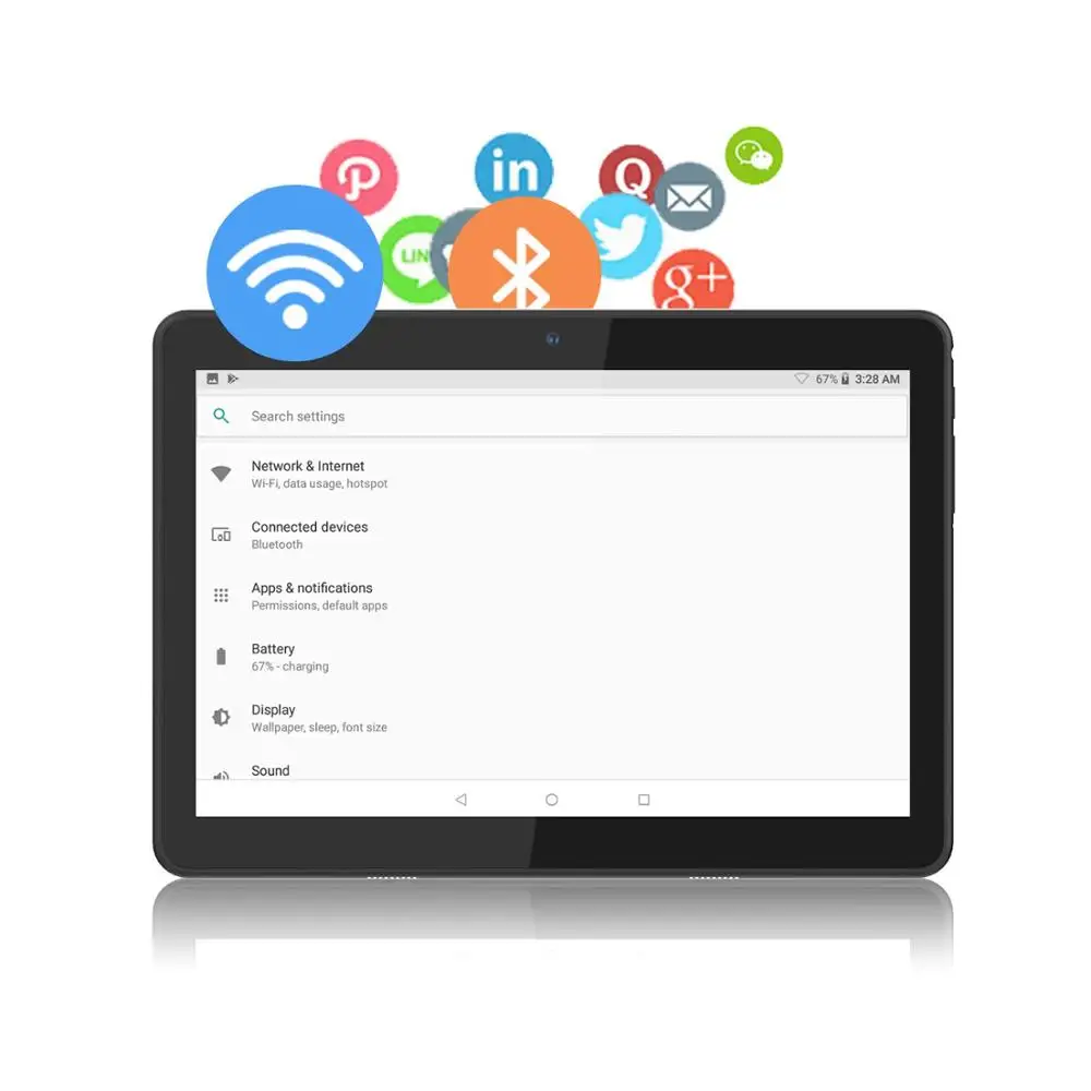 Новые 10 дюймов планшетный ПК с системой андроида и 9,0 Octa Core 6 ГБ Оперативная память 64 Гб 128 Встроенная память 3g Wi-Fi Bluetooth gps, с функцией звонка, планшет, pc