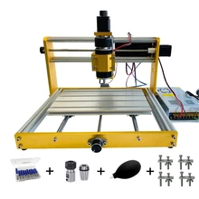 Desktop Holz CNC 3018 Plus Router Engraver Fräsen Maschine mit Stepper Motoren Nema17/23 und 52mm Spindel Halter laser Kopf 30W
