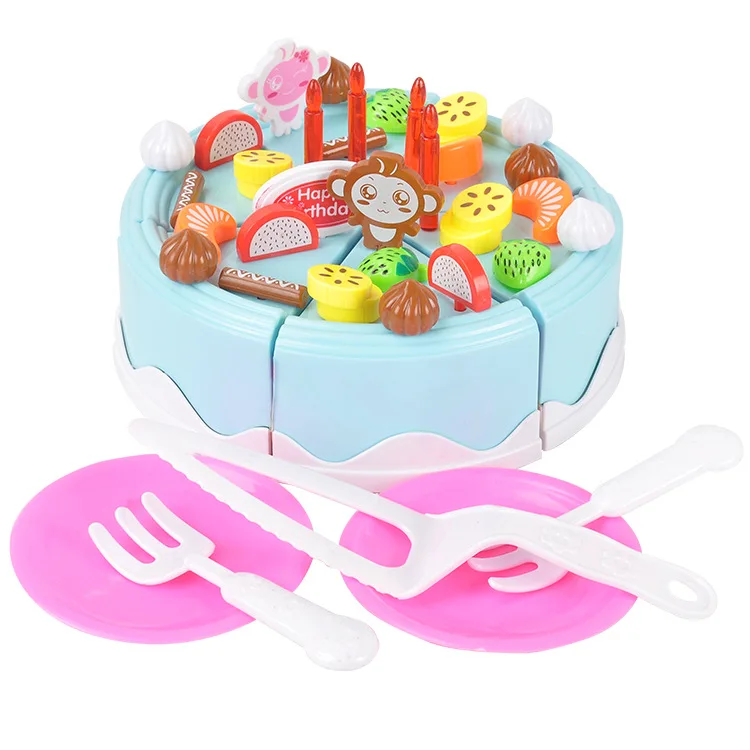 

Children's Cut Cake Toy Mini Birthday Cake Plastic Cutting Play House