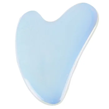 

Guasha Board Opalite Stone Scraper Meridian Massage Tool For Neck Body Pressure Therapy Facial Care Lifting Tool