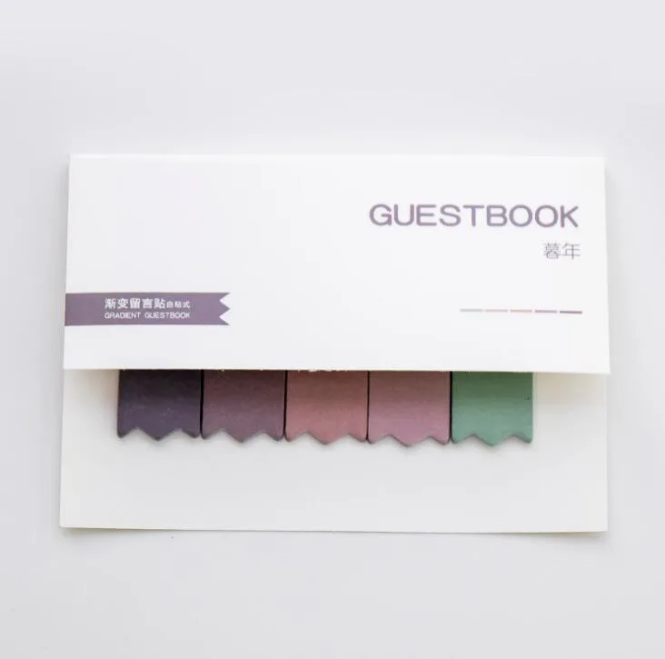 eHouse градиентный цвет, креативные Стикеры для заметок, планировщик, указатель страниц, этикетка, закладка для офиса, школьные принадлежности, Канцтовары - Цвет: arrow A  100 sheets