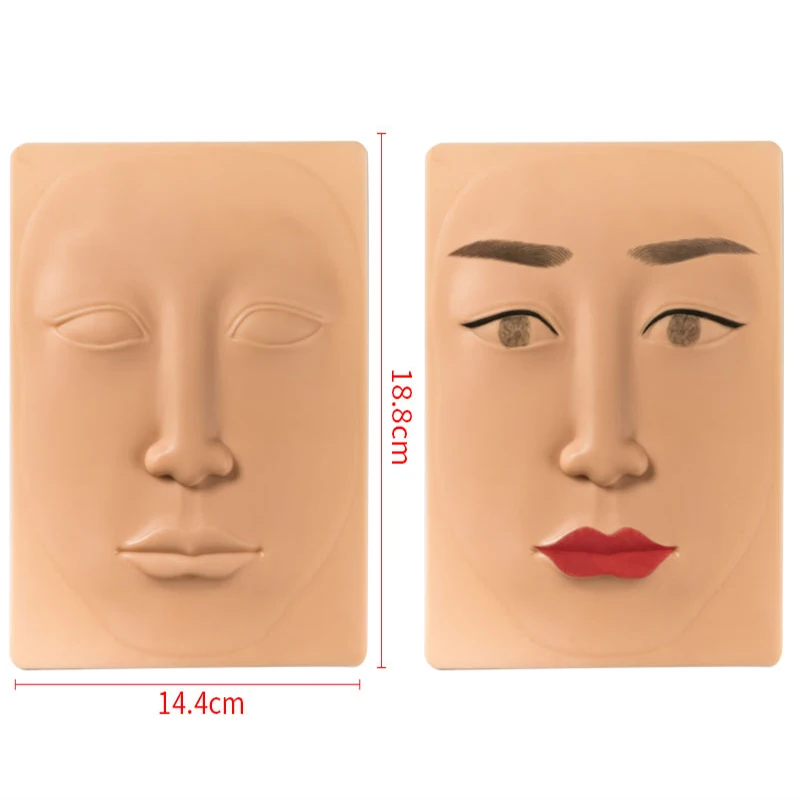3D Face 3D резиновая кожа для пму поддельная латексная кожа для перманентного макияжа Начинающий микроблейдинг тренер - Цвет: 3D Face