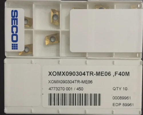 10 шт. вставки карбида XOMX090304TR-ME06 F40M