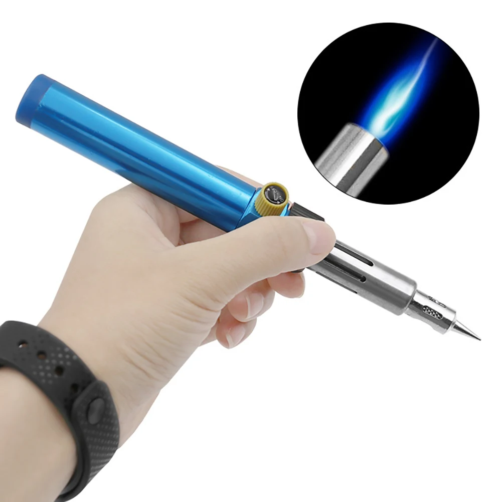 

Adjustable Temperature Gas Soldering Iron Cordless Welding Pen Burner Butane Blow Torch Solder Iron Hot Air Gun Multi-function