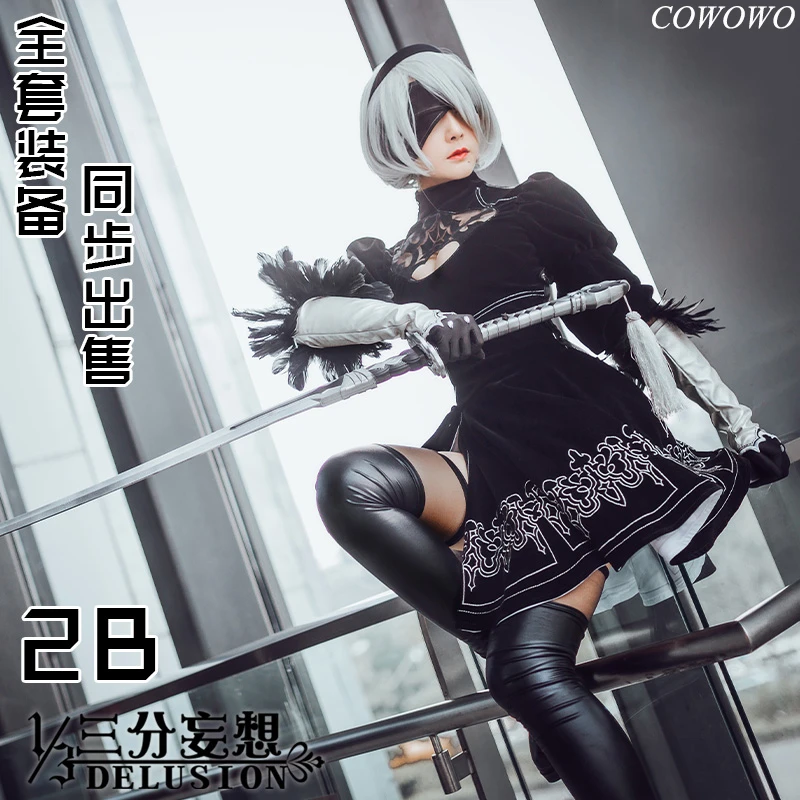 アニメ Game Nier Automata 2b 女性のためのセクシーな黒の戦闘服 ハロウィーンの衣装 送料無料 Aliexpress