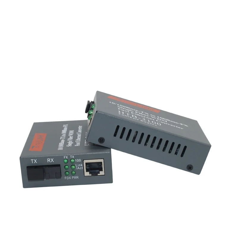 

HTB-3100 Optical Fiber Media Converter Fiber Transceiver Single Fiber Converter 25km SC 10/100M Singlemode Single Fiber