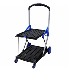 New Folding Shopping Cart Hand Over Foldable Kitchen Garden Cart Food Cart